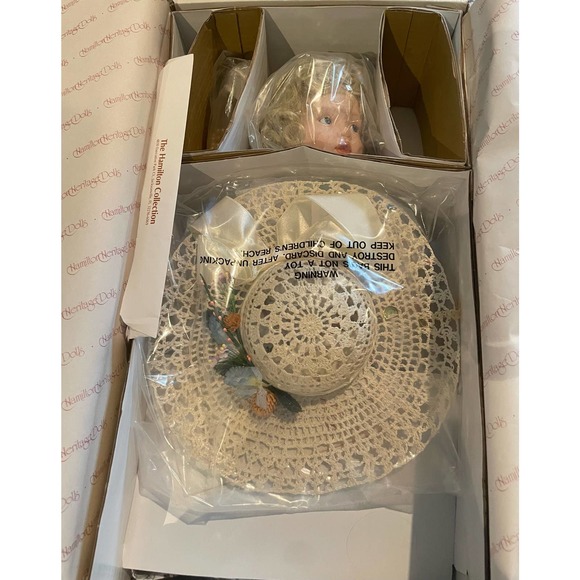 Hamilton Heritage Porcelain Doll- Ashley - Picture 2 of 8